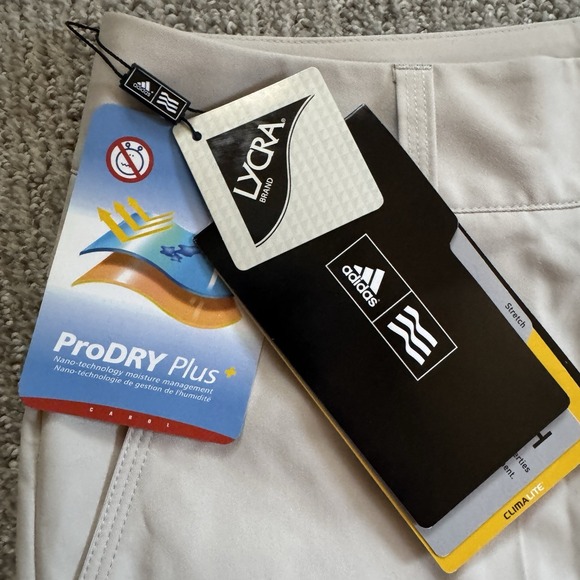 Adidas ClimaLite NWT Women's SZ 4 White Golf Shorts w/ Pockets ProDRY Plus - Picture 4 of 10